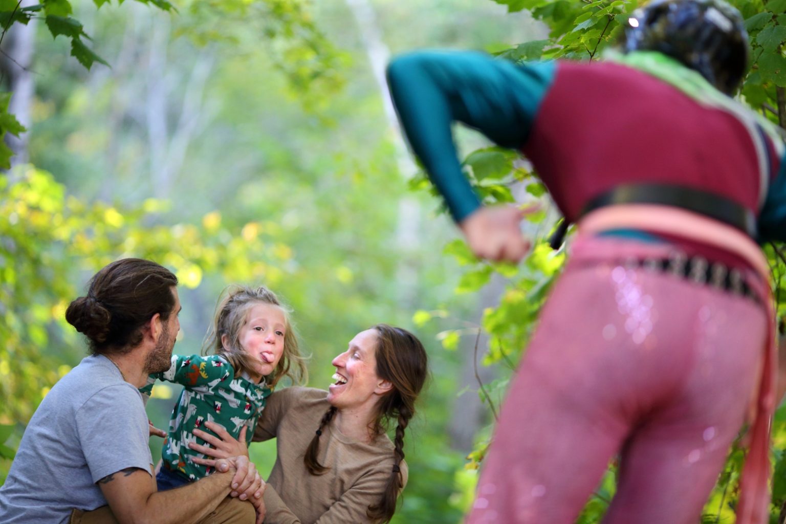Famille au camp